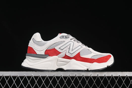 New Balance 9060Crimson Red & Cloud Grey Edition